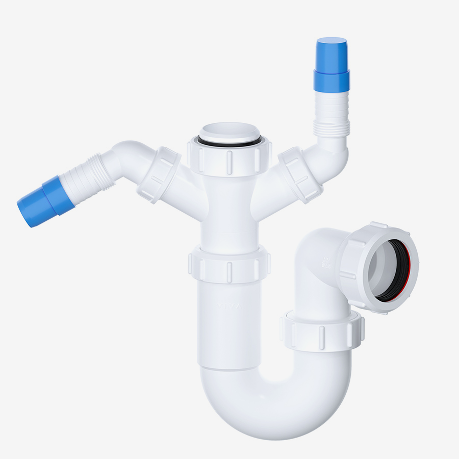 40mm Sink Trap Twin Nozzle Viva